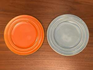 Set of 2 Pacific Pottery Hostessware 6" Dessert Plates –California Vintage 1930s